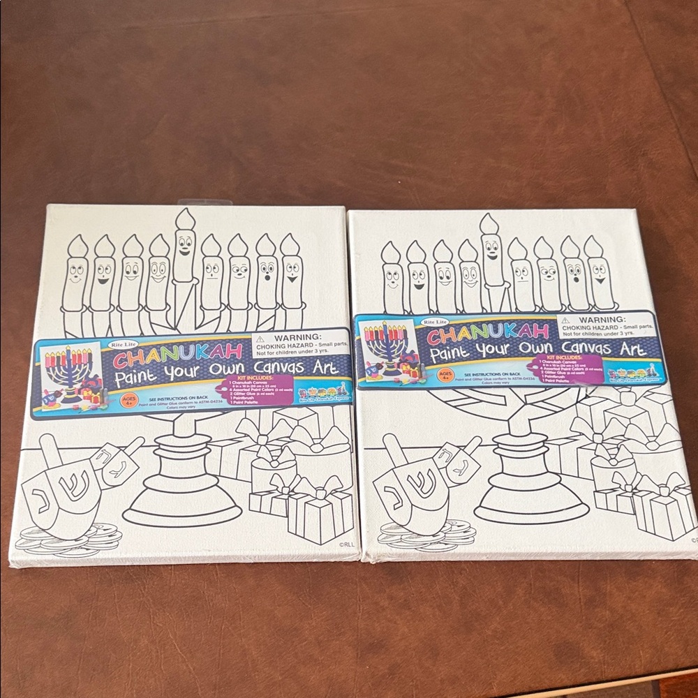 Chanukah DIY Canvas Art Set - White